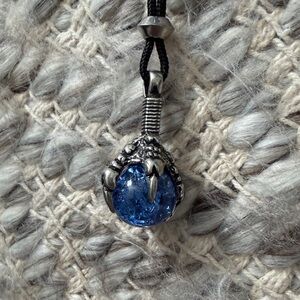 Dragon Claw Crystal Ball Pendant Necklace